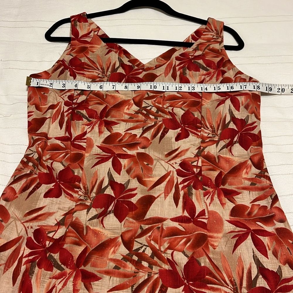 Linen/Rayon Sleeveless Dress - Picture 3 of 5